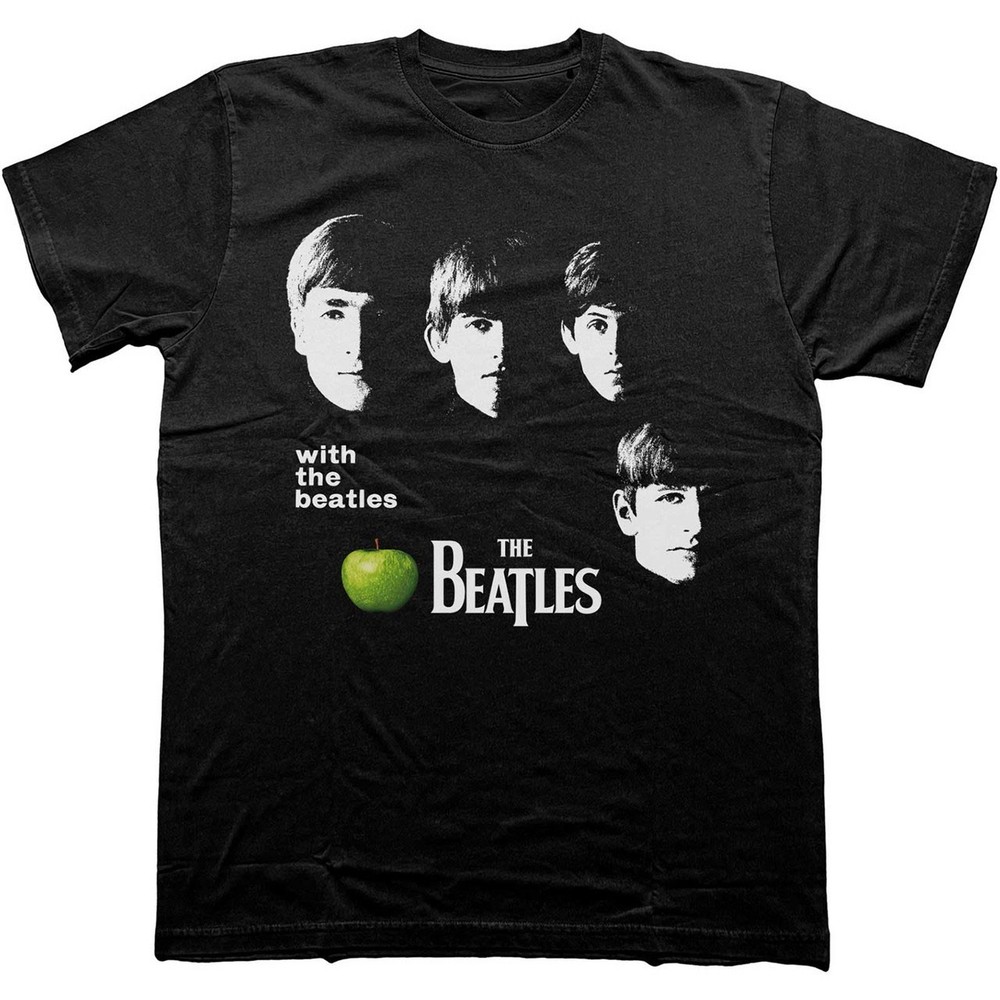 The Beatles Band With The Beatles Apple Cotton Black S-5XL T Shirt C332