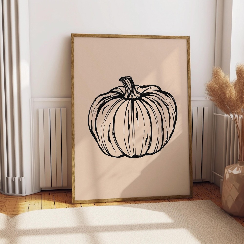 Pumpkin Print Halloween Print Halloween Decor Spooky Print Spooky Decor Trendy
