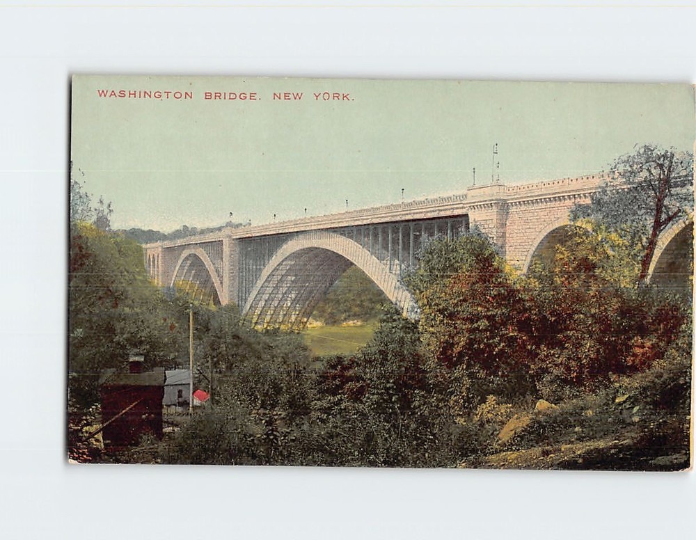 Postcard Washington Bridge New York USA
