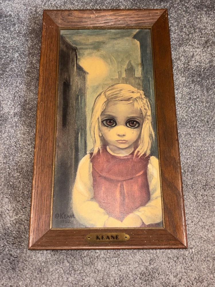 Margaret Keane Big Eyes Vintage Framed Print 