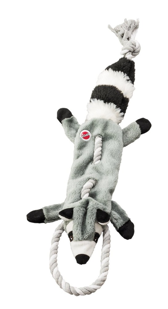 Forest Raccoon Skinneeez Tugs Stuffingless Dog Toy, 23in, Great for Tug of War