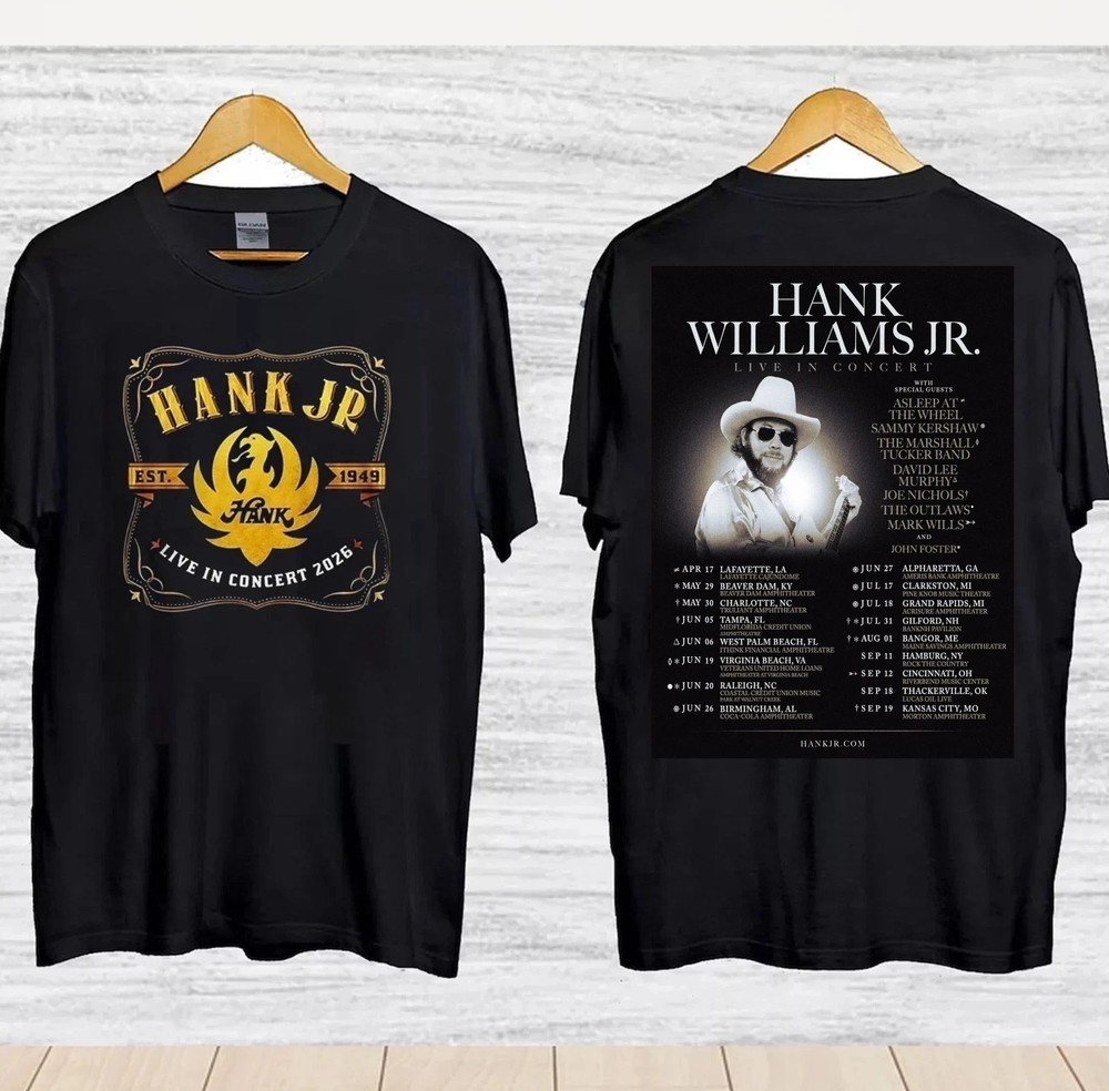 Hank Williams Jr. Tour 2026 T-shirt