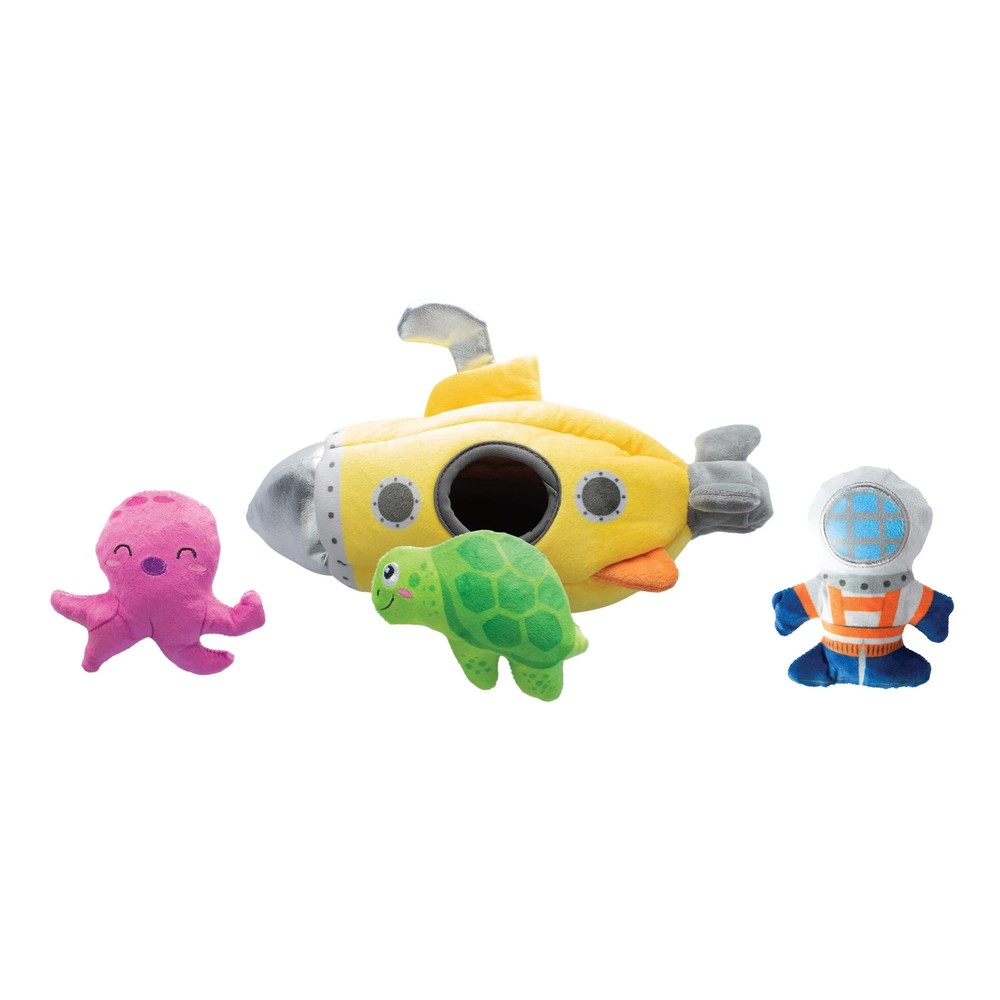 Studio Plush Dog Toy Set, Interactive Hide and Seek Play, Into The Deep, Pet ...