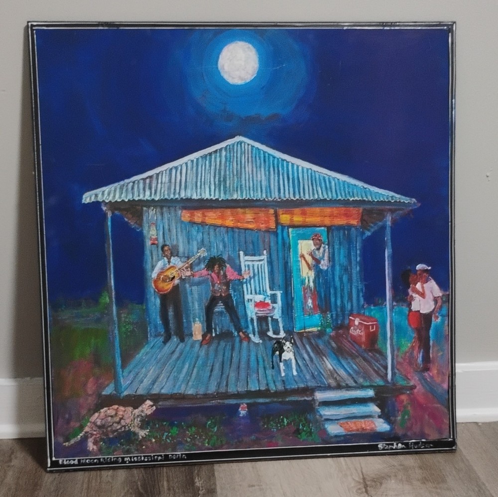 Stephen Hudson Blood Moon Rising Mississippi Delta Original Signed
