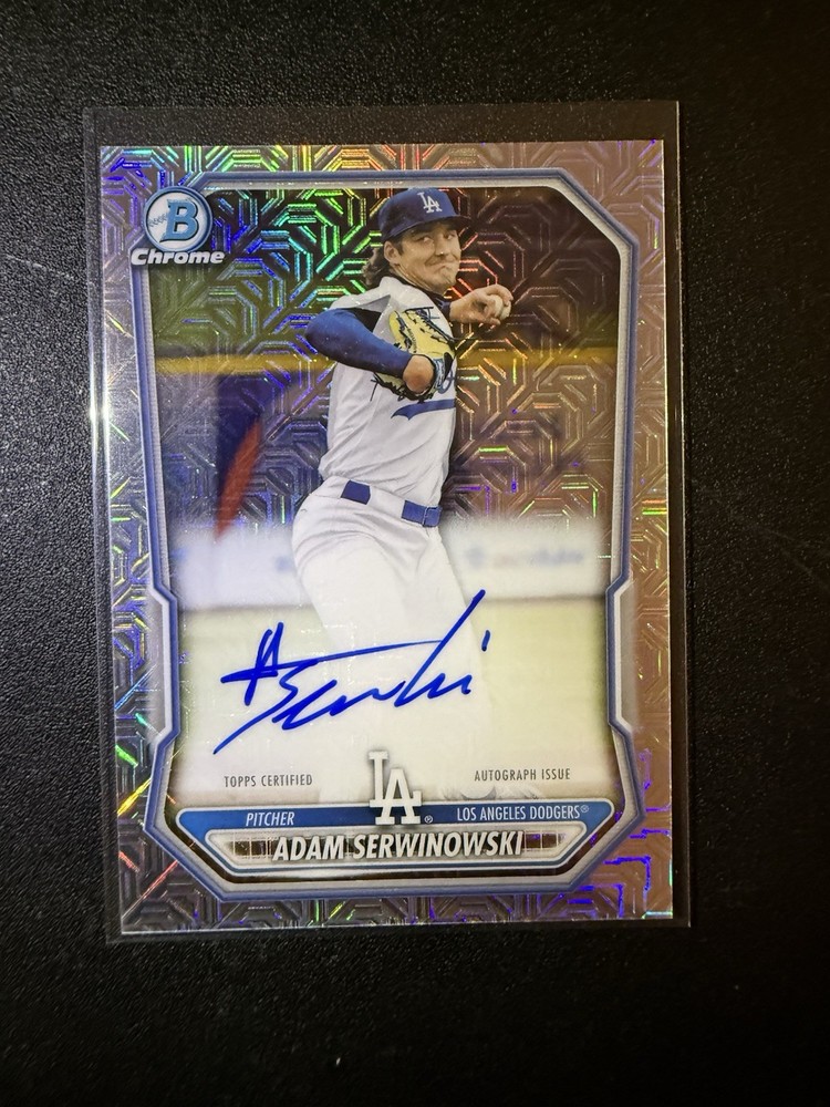 2026 Bowman Baseball Adam Serwinowski AUTO On Card Chrome Mega Box Mojo Dodgers