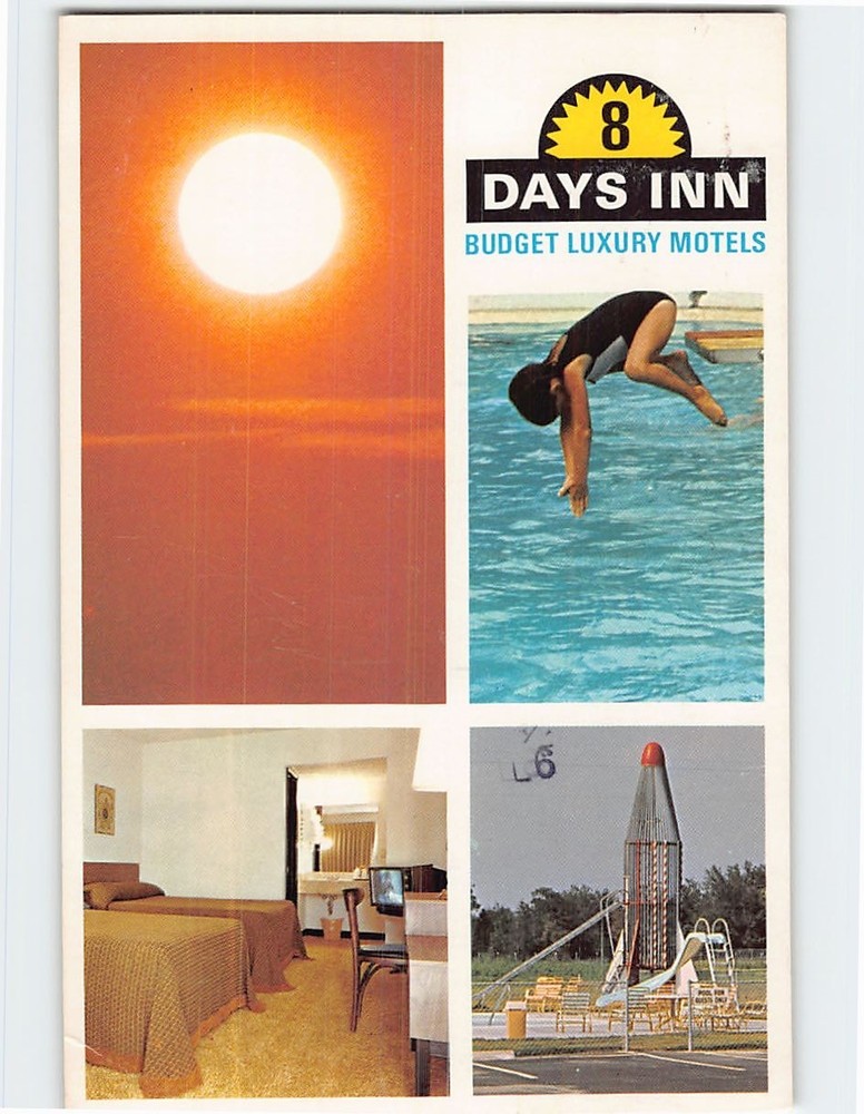 Postcard Days Inn Budget Luxury Motels Atlanta Georgia USA