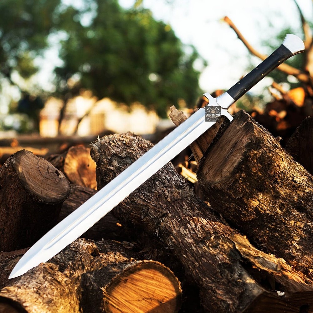 Hand Forged Carbon Steel Viking Sword Battle Ready With Sheath