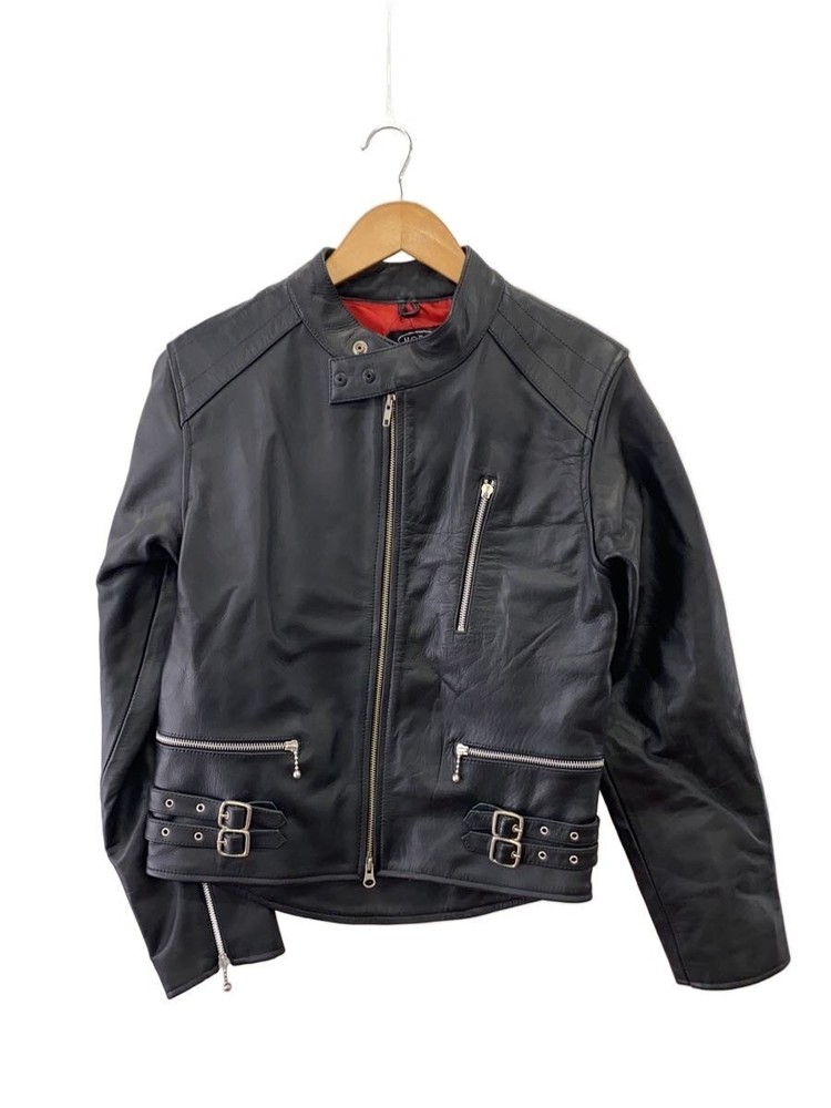 Horn Works Leather Jacket Blouson/M/Leather/Blk/Plain 3499