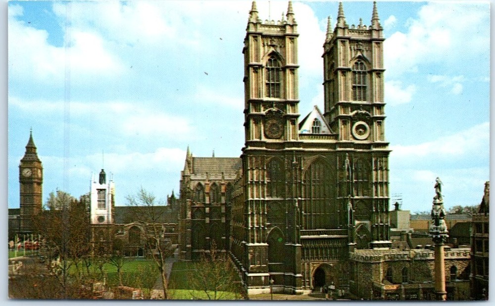 Postcard - Westminster Abbey - London, England