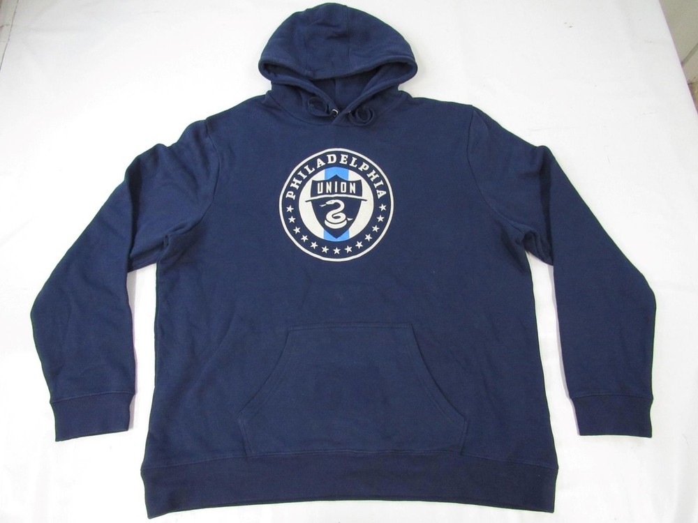 New Philadelphia Union Mens Size 2XL 2XLarge Blue Hoodie