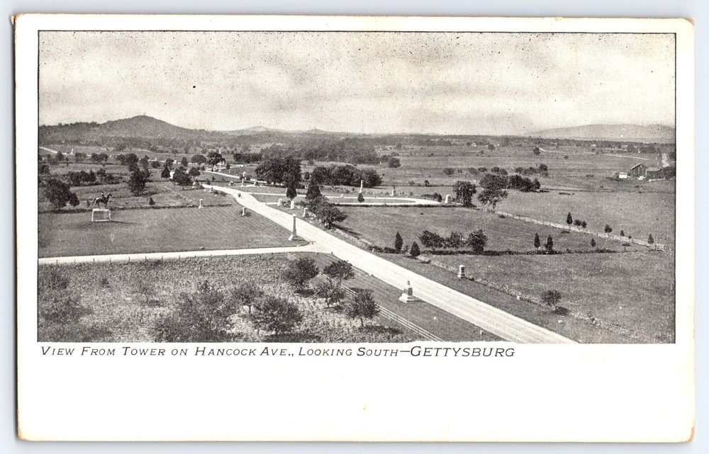 Gettysburg Pennsylvania PA Civil War Battlefield Monuments Vintage Postcard
