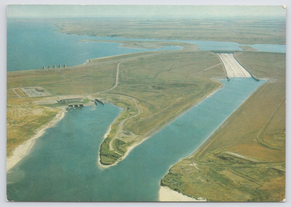 Aerial View~Saskatchewans Gardiner Dam & Diefenbaker Lake~Continental PC