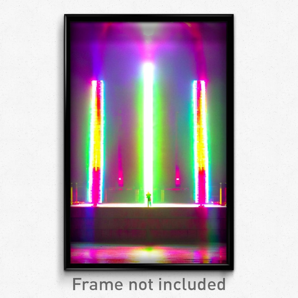 Pixel Art Poster - Zany Cistern (8 Bit Psychedelic Trippy Video Game Print)