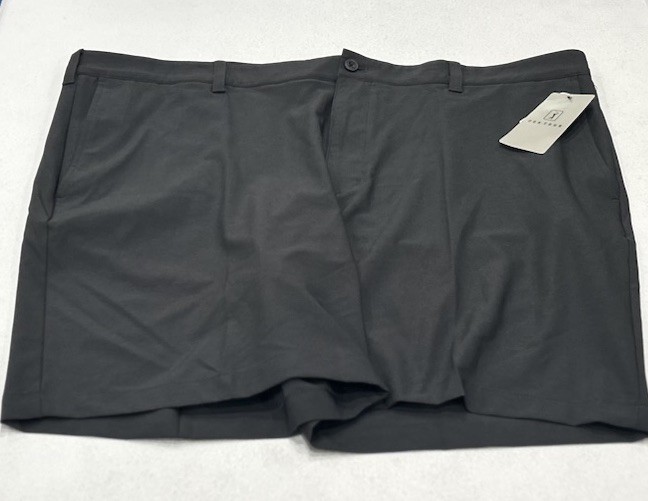 PGA Tour Men's Regular Fit Golf Shorts, Caviar Heather, Size 42