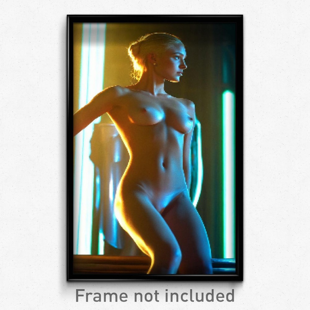 Pixel Art Poster - Magnificent Body (8 Bit Psychedelic Trippy Video Game Print)