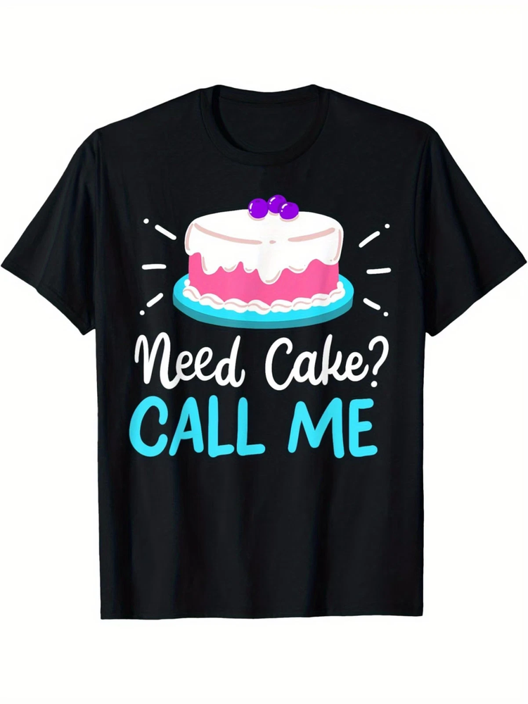 Baker Baking Cake T-Shirt – Funny Baking Graphic Tee Gift