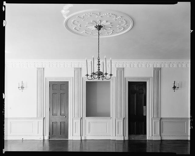 Photo:Dock Street Theatre,doorways,molding,Charleston,South Carolina,1936