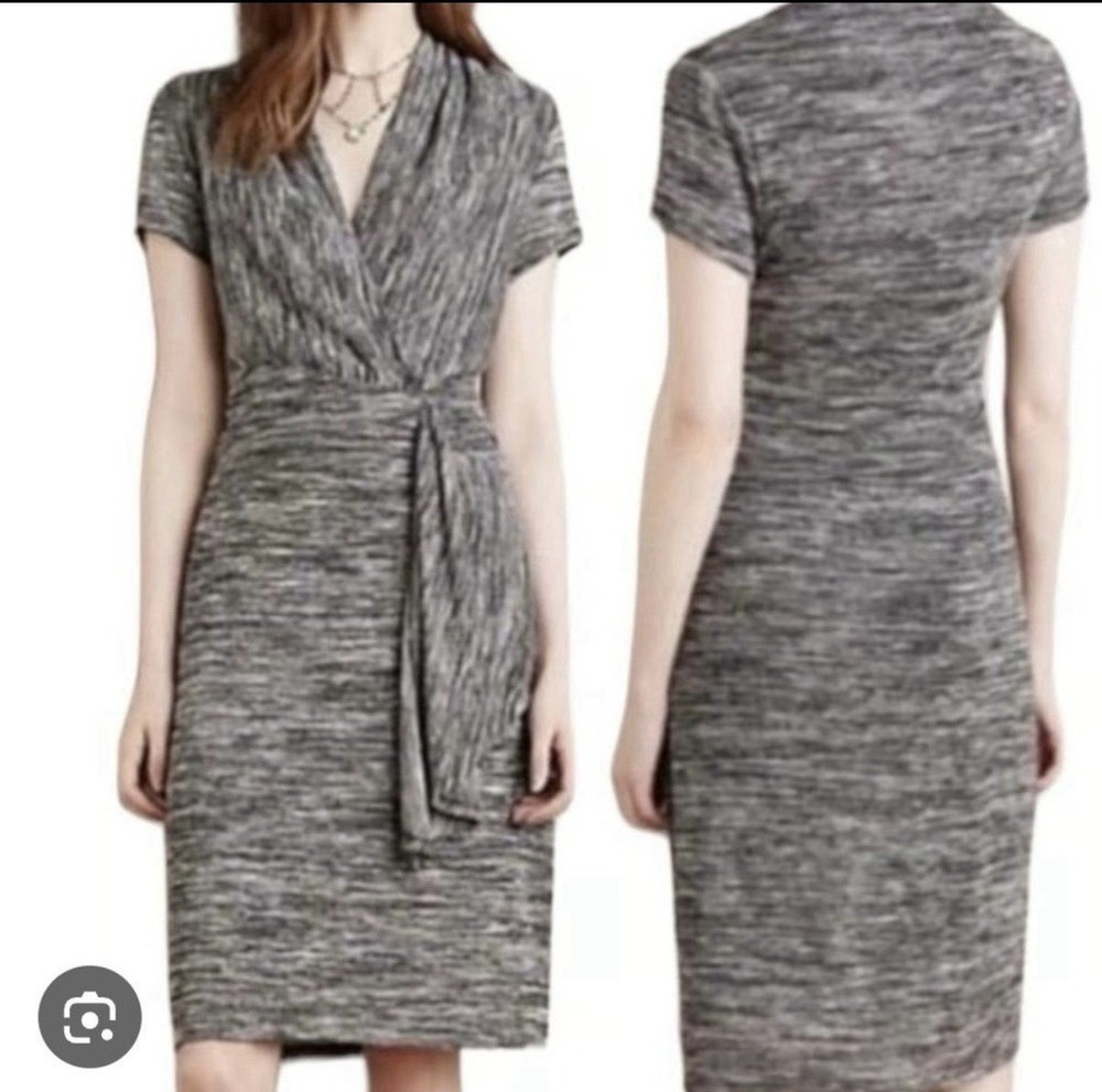 Maeve Anthropologie Faux Wrap Sweater Dress - Size Large