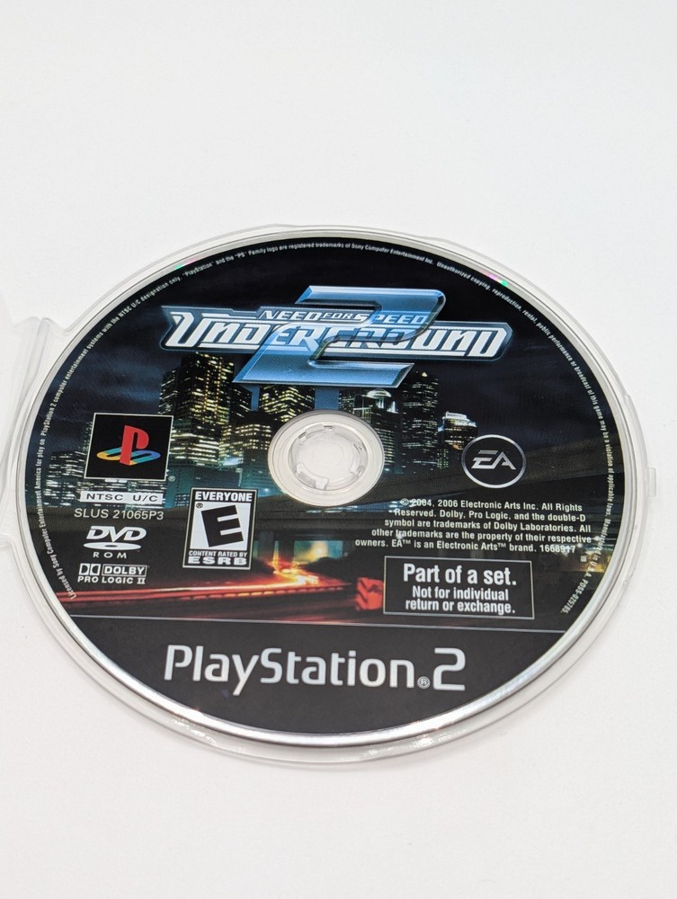 Need for Speed: Underground 2 Sony PlayStation 2 PS2 -  Disc Only Tested