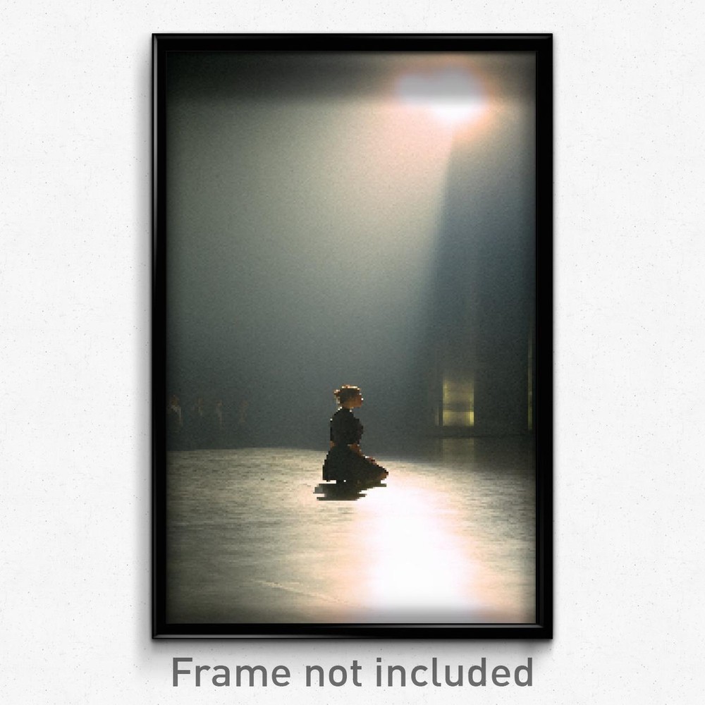 8 Bit Psychedelic Trippy Pixel Art Poster - Basic State Video Game Print