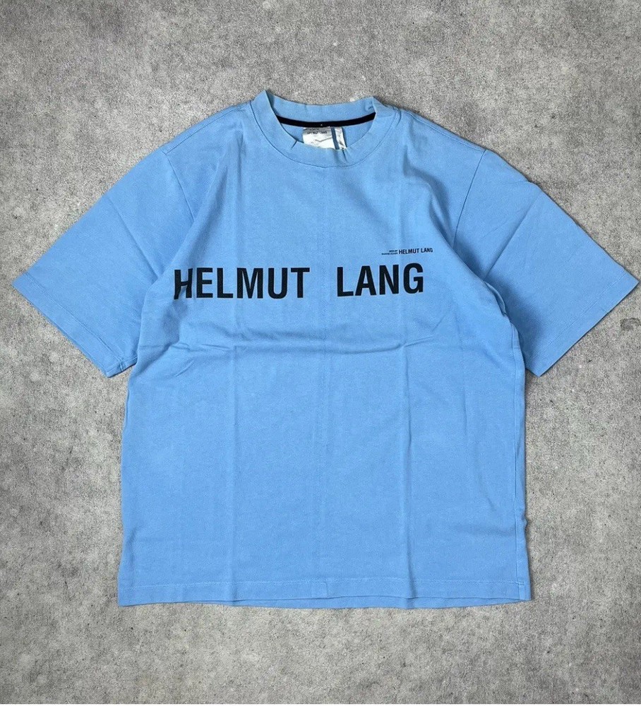 Helmut Lang Campaign Logo T-shirt Men’s L/XL Blue