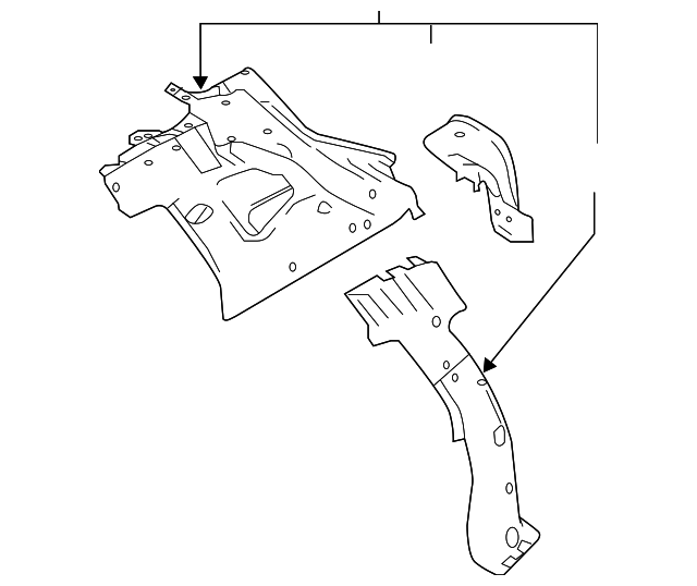 Genuine Nissan Inner Pillar 76631-6MA0A