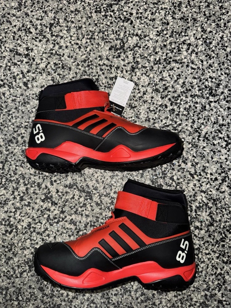 Adidas Terrex Hydro Lace Mens Hiking Boot in Black Red CQ1755 Pick Your Size
