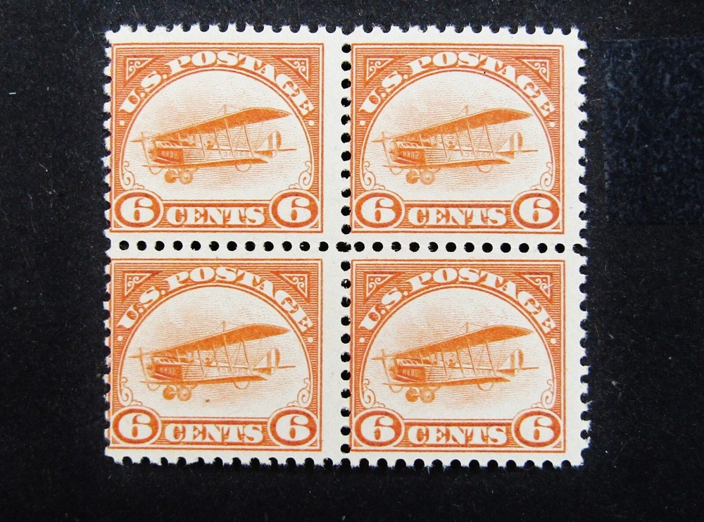 nystamps US Air Mail Block Stamp # C1 Mint OG NH $600  N22x2276