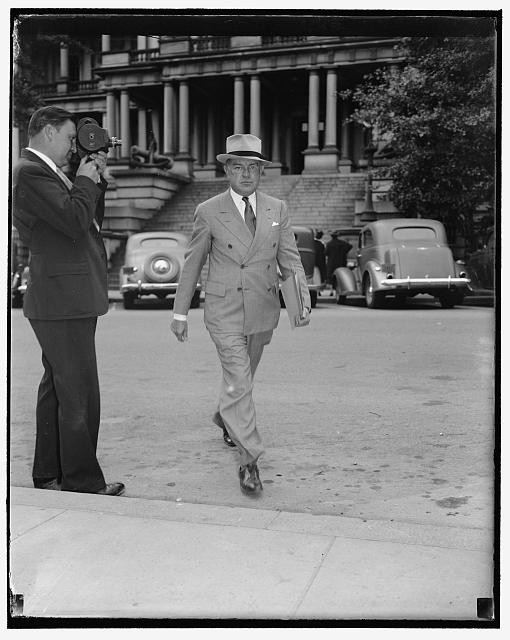 Secretary of War attends emergency cabinet meeting. Washington, D.C., Sept. 16.