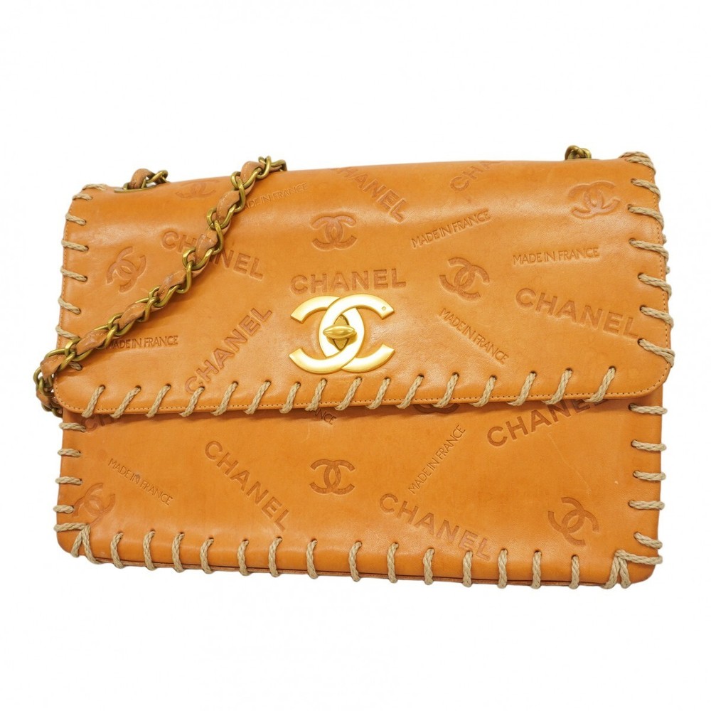 Chanel Shoulder Bag Matelasse Chain Brown 862296
