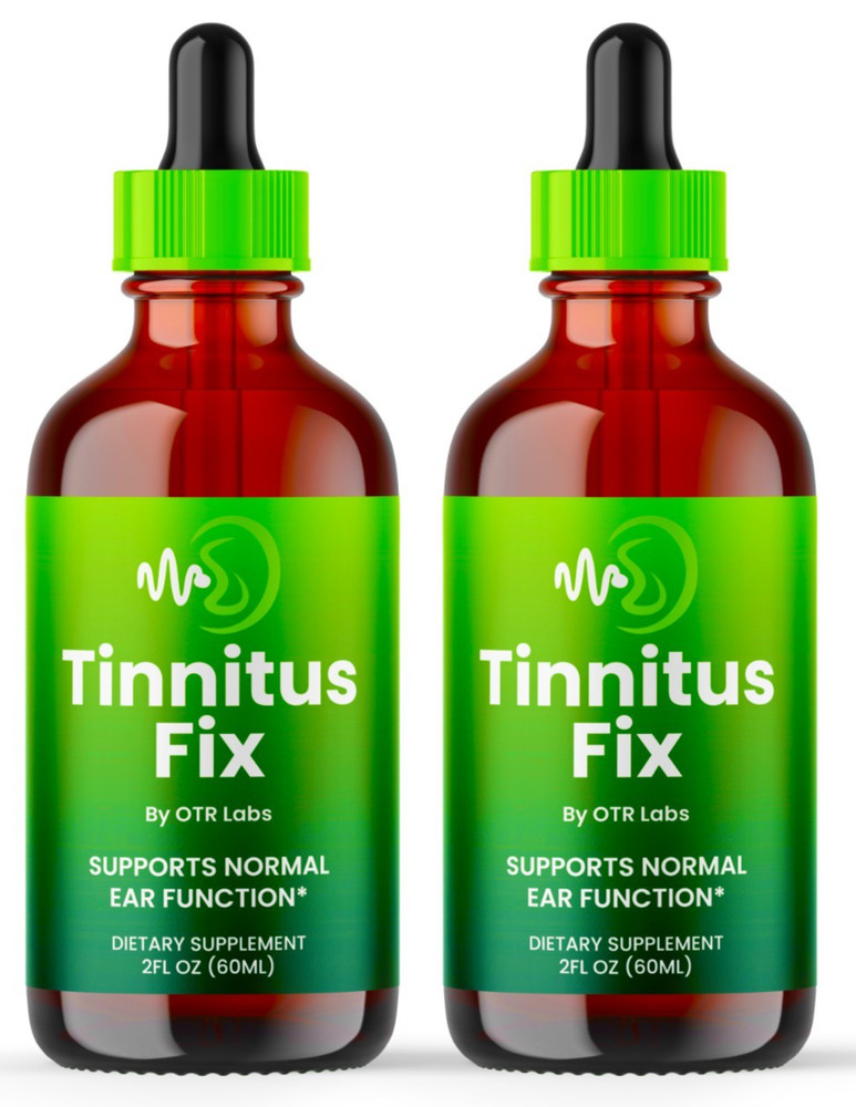 Tinnitus Fix Ear Health Drops All Natural TinnitusFix Vitamin 60 Servs 2 Pack