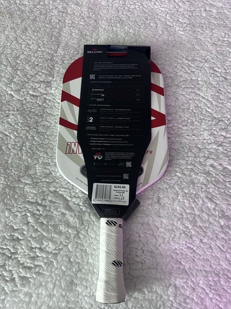 Selkirk Vanguard Power Air Pickleball Paddle with Carbon Fiber Face