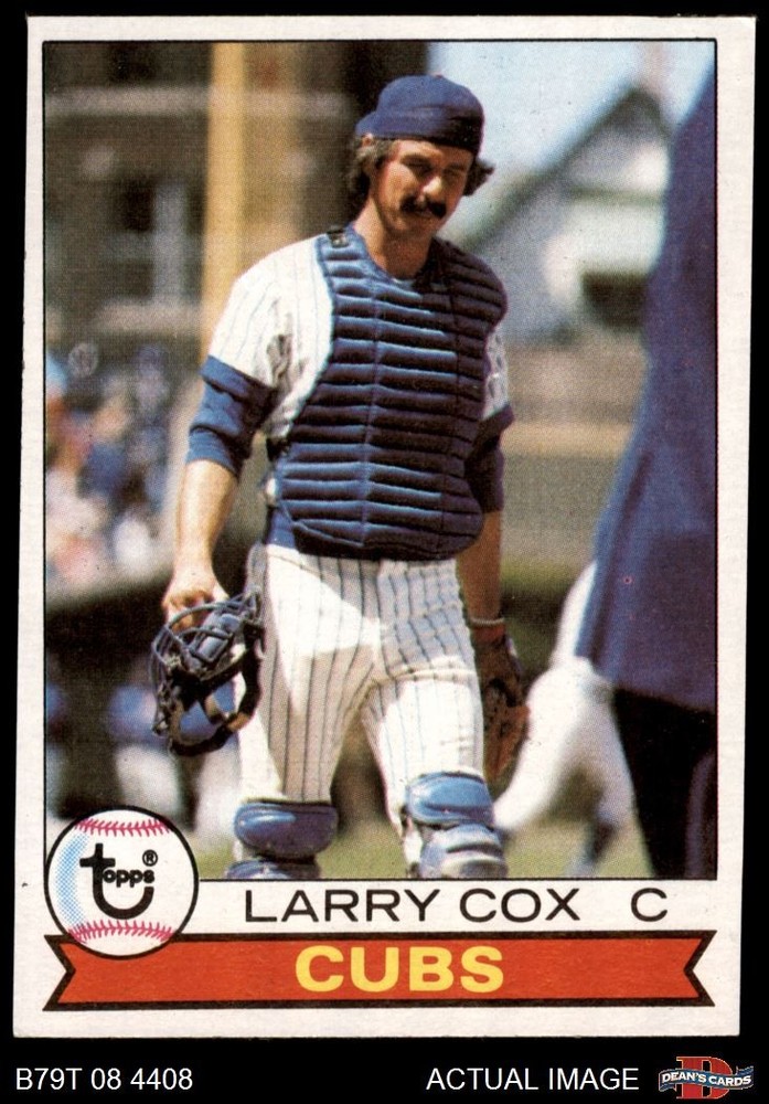 1979 Topps #489 Larry Cox Photo of Dave Rader Cubs UER  3 - VG