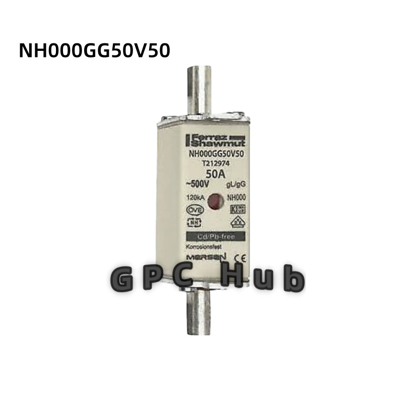 1PC NEW Ferraz Shawmut Mersen NH000GG50V50 Fuse 50A 500V fuse-link gG Size NH000