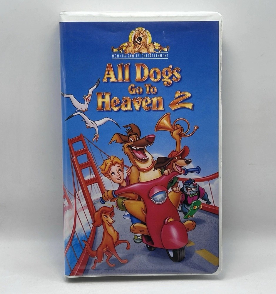 All Dogs Go to Heaven 2 VHS 1996 Video Tape Movie Sequel Clamshell Nearly New!
