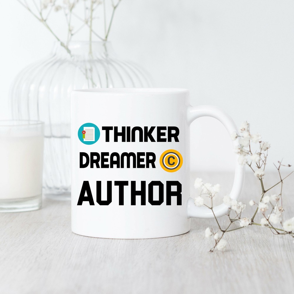 Thinker Dreamer Authormug Author Mug Author Gift Author Appreciation Future