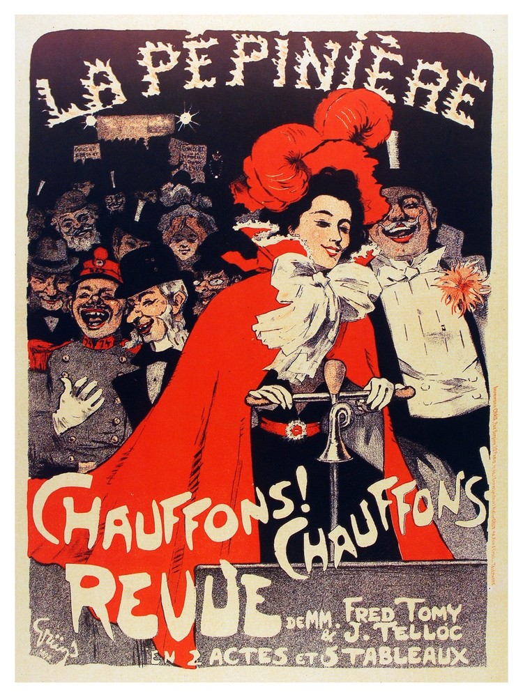 La Pepiniere Chauffons Revue wall Decoration. Graphic Interior Art design. 3268