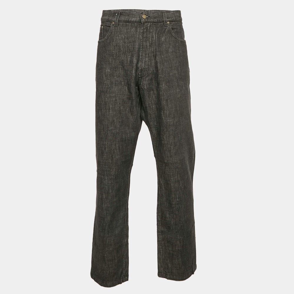 Zegna Sport Grey Denim Regular Fit Jeans XXXL Waist 32