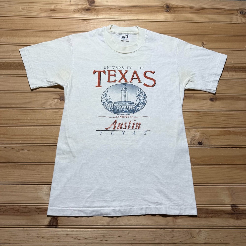 Vintage 90s University of Texas Austin Collegiate Graphic Shirt USA Youth Medium