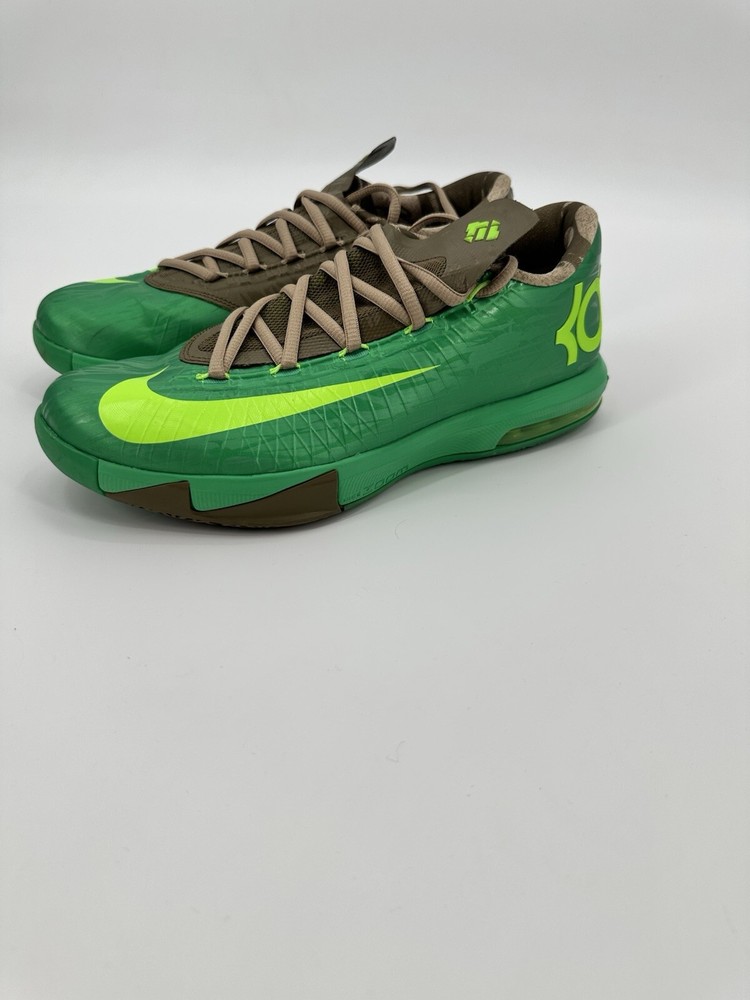 Nike KD VI 6 'Bamboo' Gamma Green Flash Lime Men’s Size 8 (599424-301)