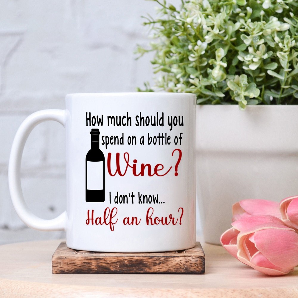 Fun Wine Lover Mug Perfect for Bottles and Glass Sipping