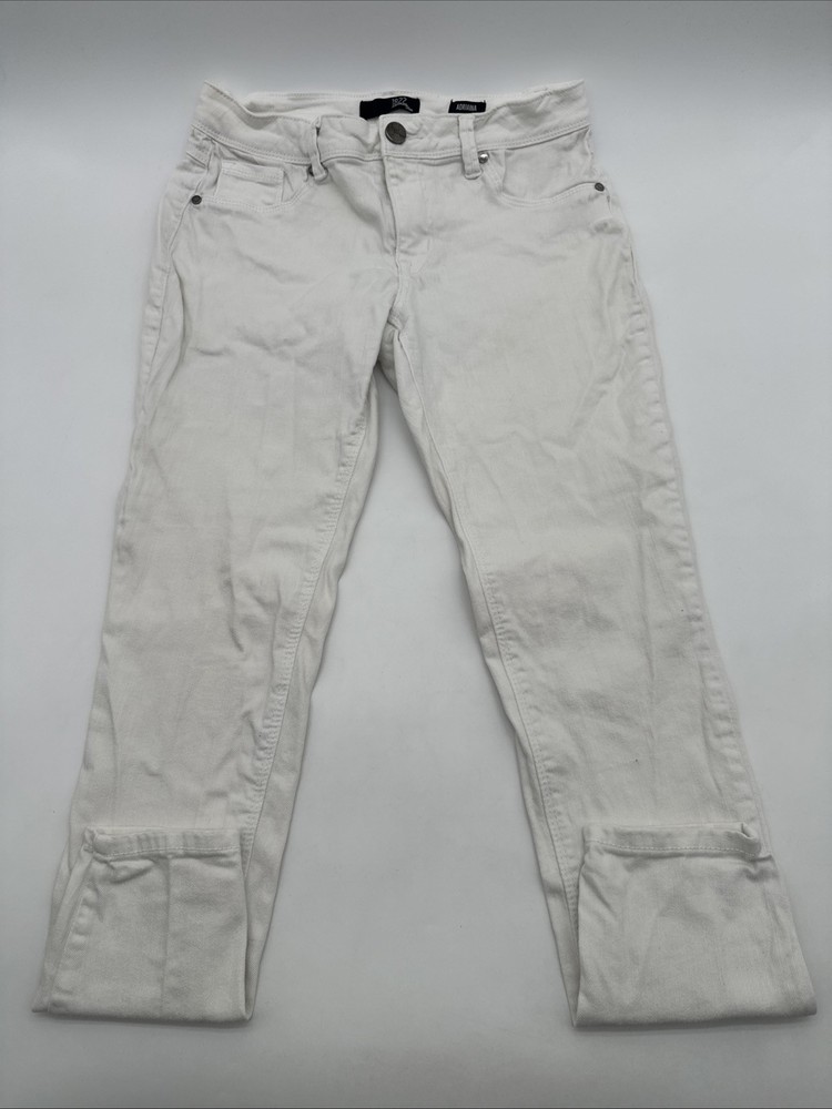 1822 Denim Adrianna Jeans Women Size 6 White Pockets Logo …#25004