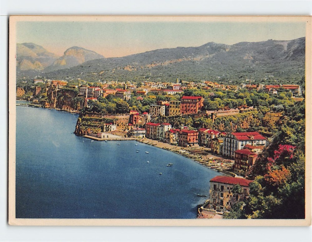 Postcard Marina Grande seen from the Tonnarella Sorrento Italy