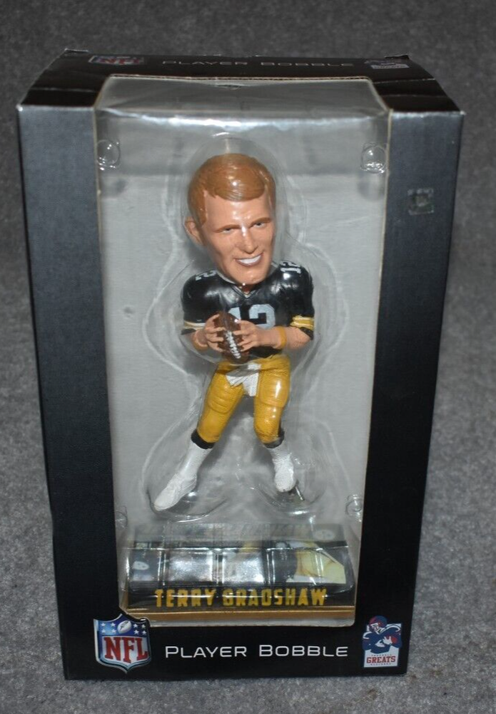 PITTSBURGH STEELERS TERRY BRADSHAW #12 RETIRED PLAYER NFL FOOTBALL BOBBLEHEAD