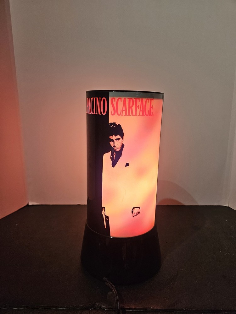 Scarface Rotating Cylinder Lamp 1994 Rabbit Tanaka Al Pacino,  - Works Great!