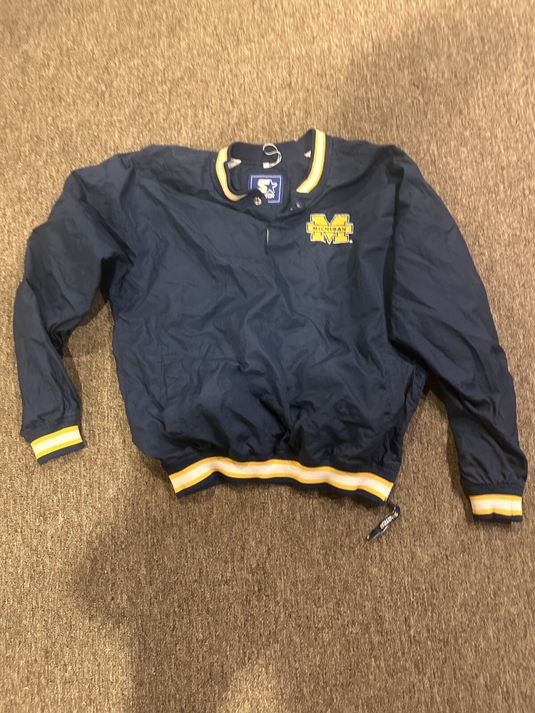 Vintage Michigan Wolverines Puffer Starter Jacket With Tags!! L
