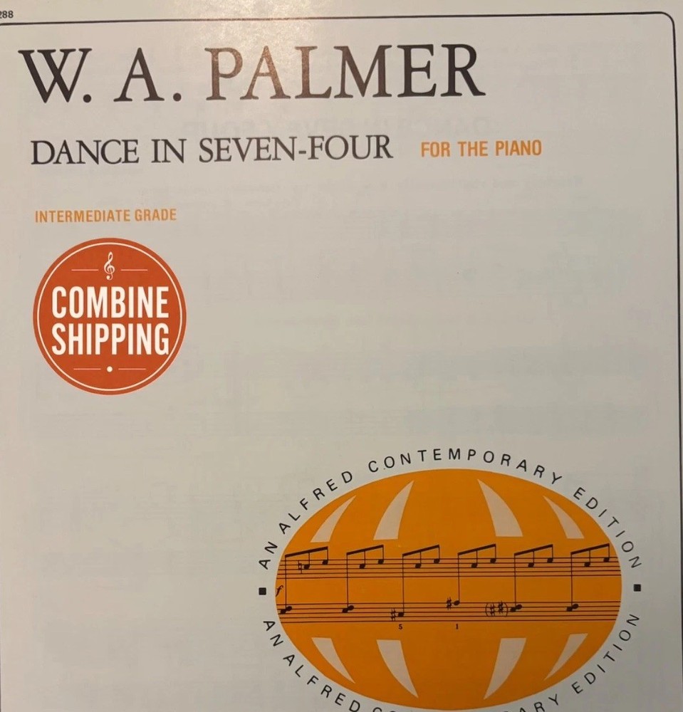 W A Palmer Dance in Seven-Four Piano Sheet Music Intermediate Alfred