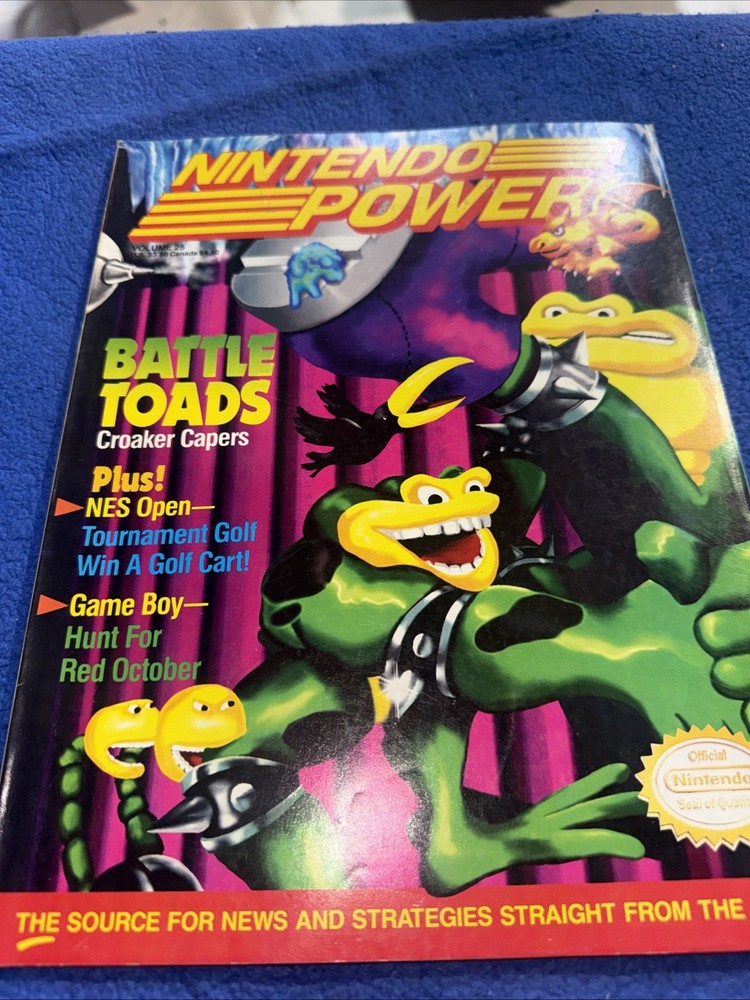 Nintendo Power Magazine Issue Volume #25 Battletoads w/ Poster Inserts June 1991