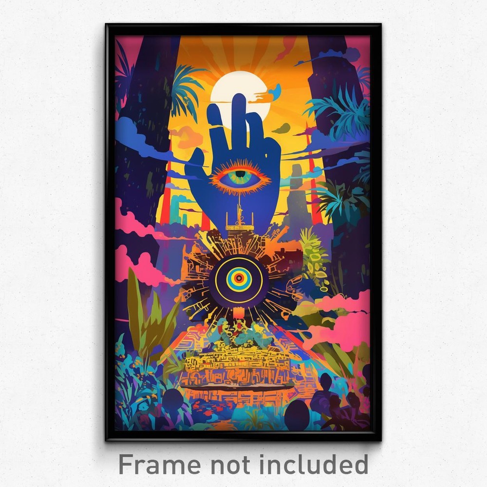 Mexican Psychedelic Retro Film Poster - Plastic Outpost Art Print