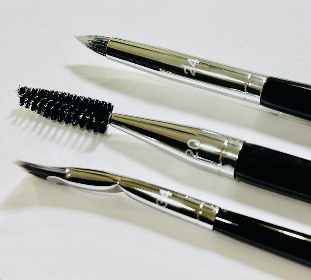 SEPHORA Professional Eye Makeup 💄 Brush Kit, 3pc. Set Lot #20, #24, #34 Brow +
